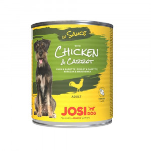 JOSERA JOSIDOG CHICKEN & CARROT SAUCE suņu konservi 830g